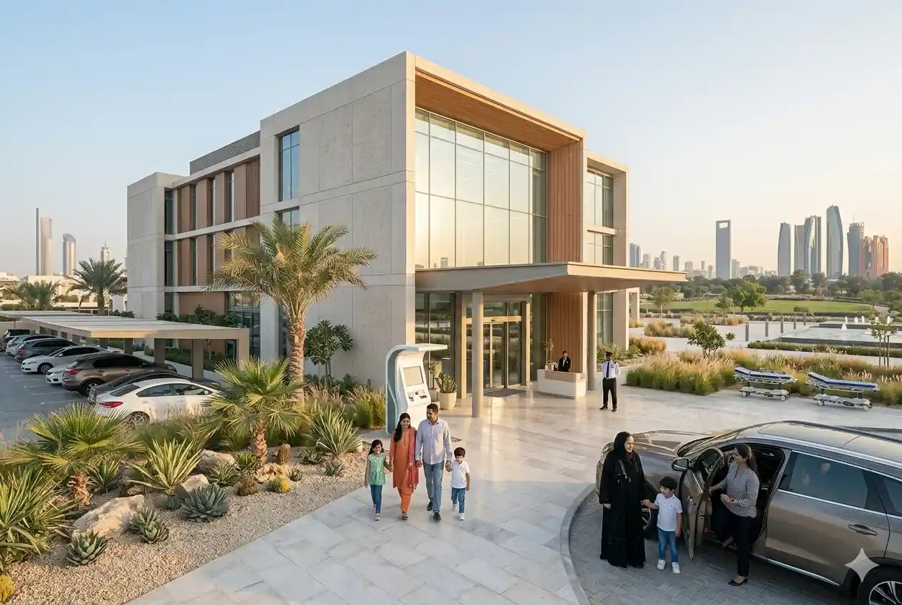 Community healthcare center in UAE providing primary medical services and patient care