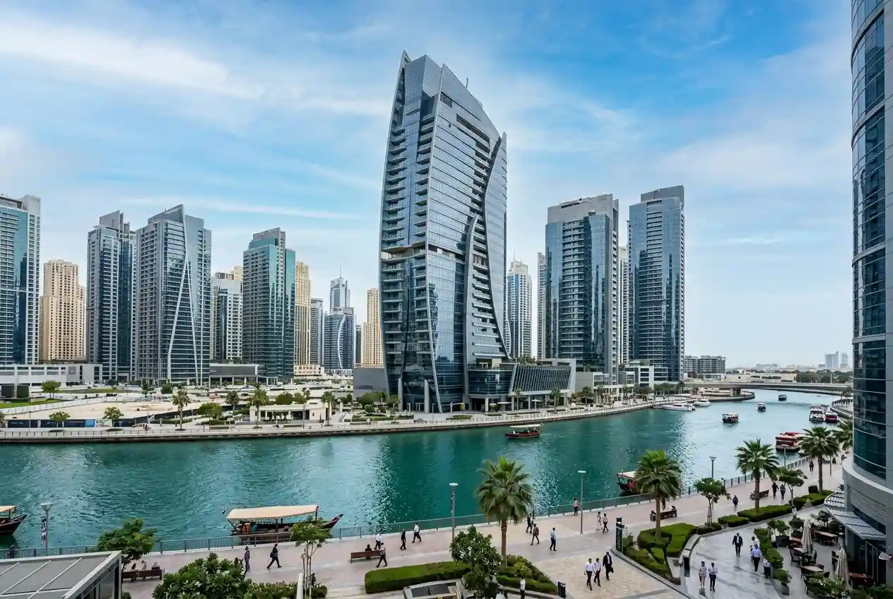 Aspect Tower commercial office building in Business Bay Dubai