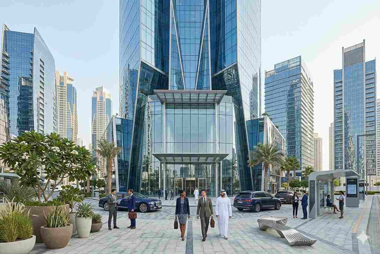 Modern office tower located in Business Bay Dubai