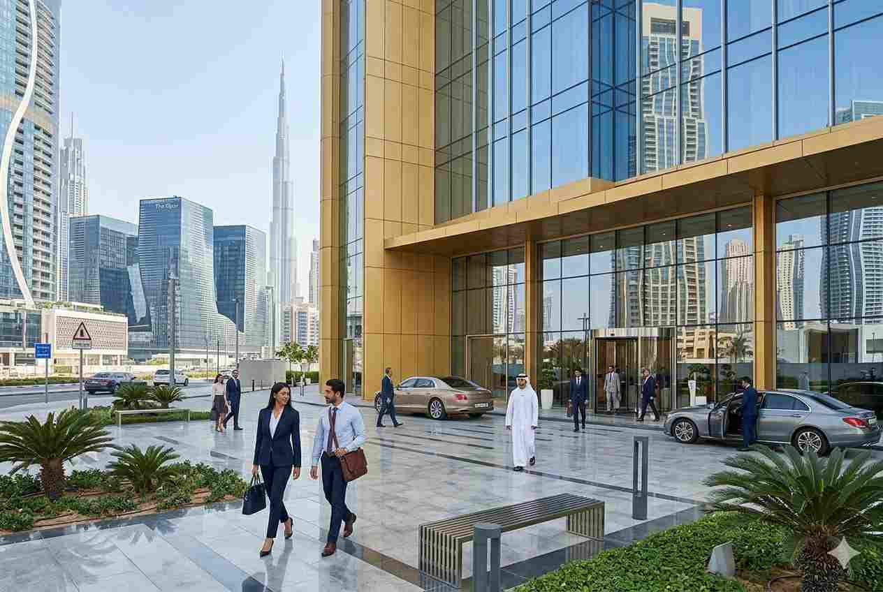 Commercial office tower in Business Bay Dubai business district
