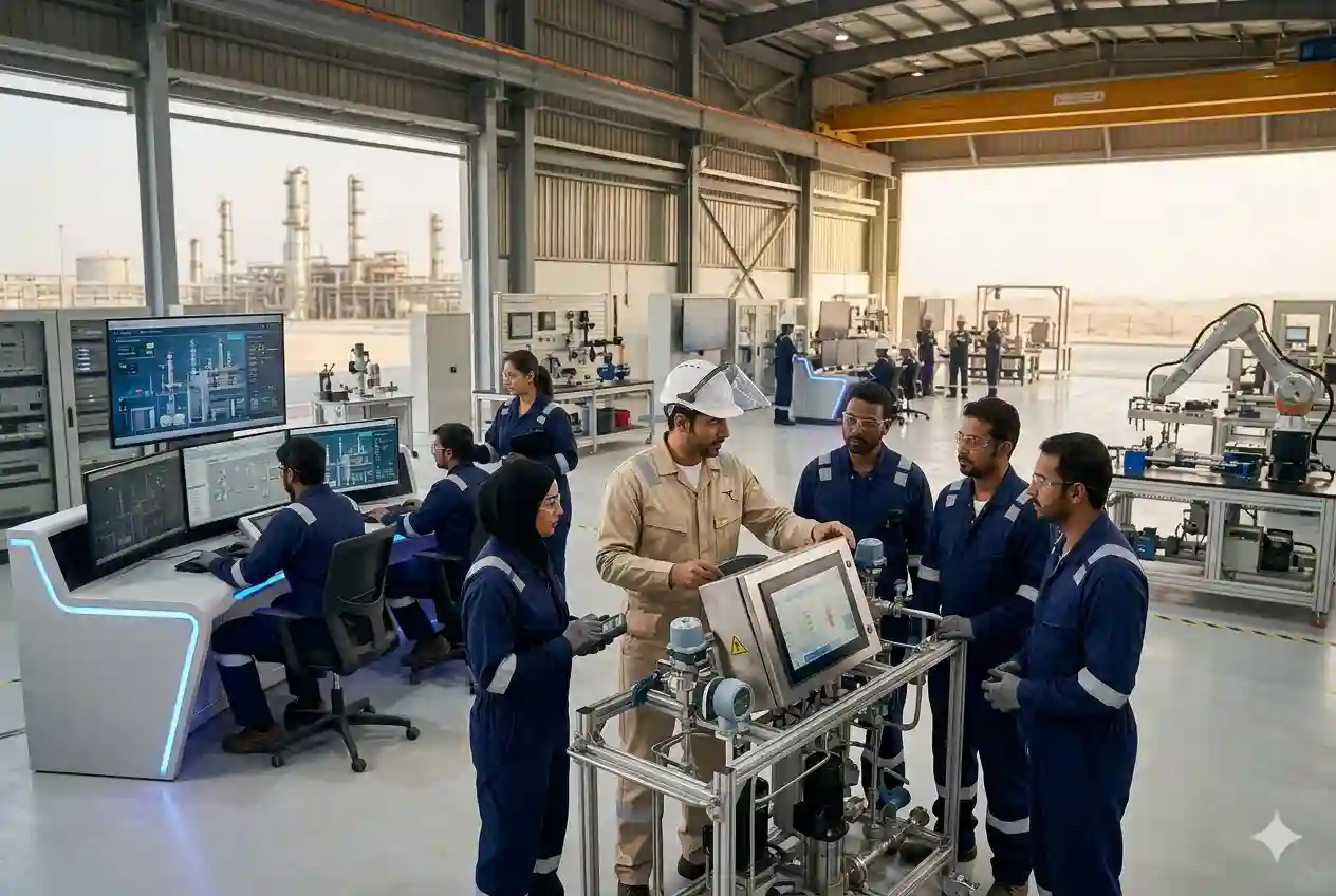 Professionals attending industrial safety and workforce development training in the UAE