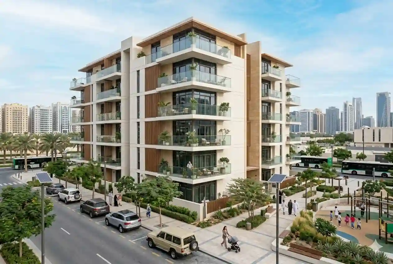 exterior view of MHBH residential building by Mohammed Hassan Baba Hassan Real Estate