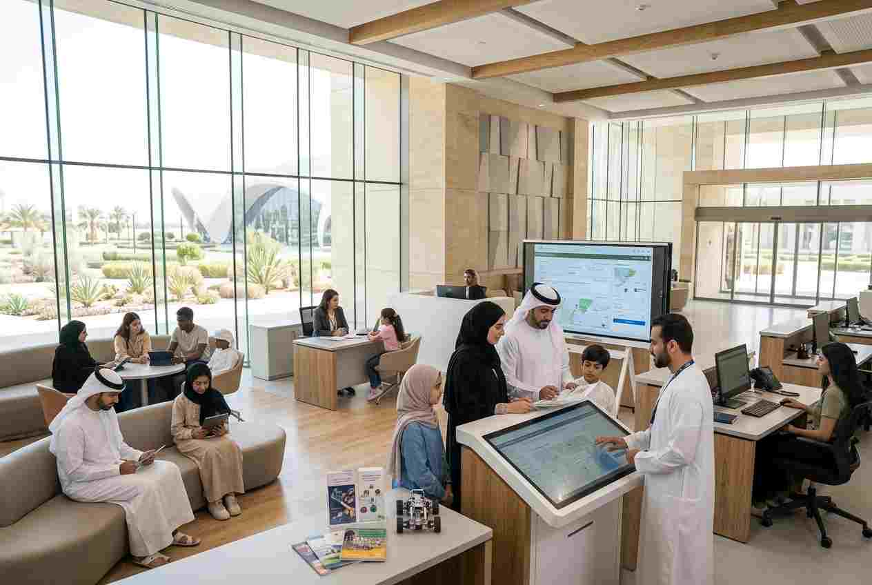 Modern Ministry of Education service center in Al Ain supporting students and families