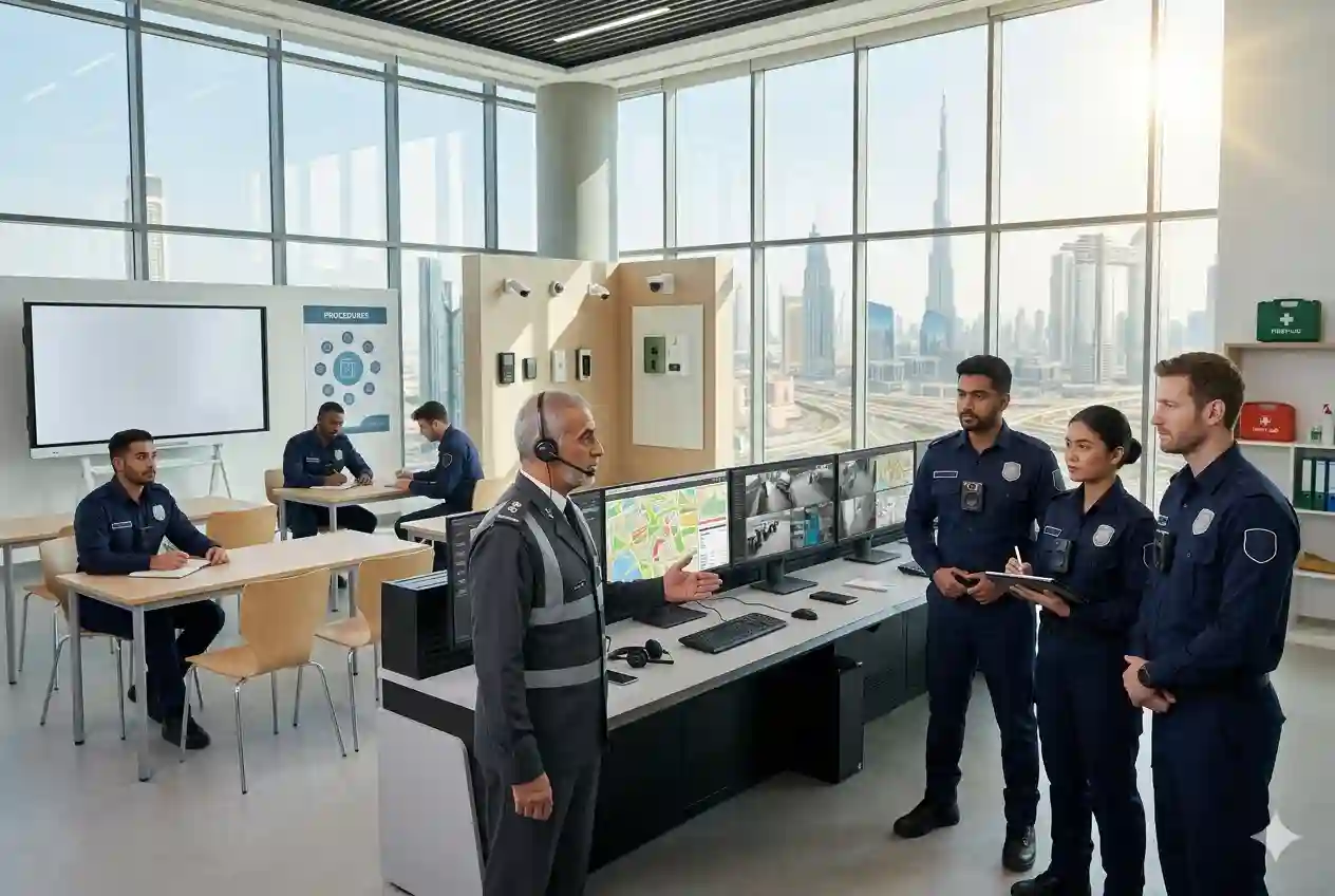 Security professionals attending SIRA training course in Dubai