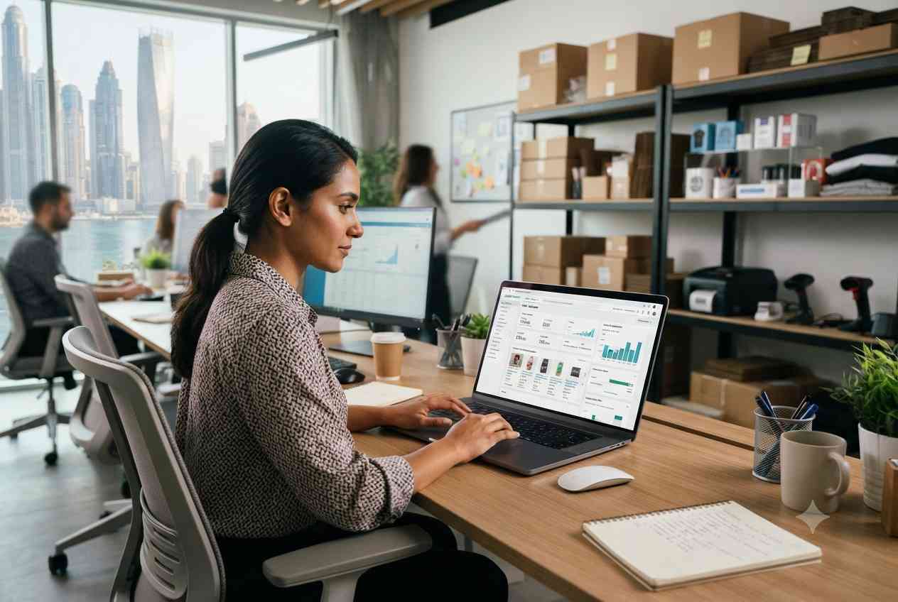 amazon seller dashboard digital marketing analytics on laptop