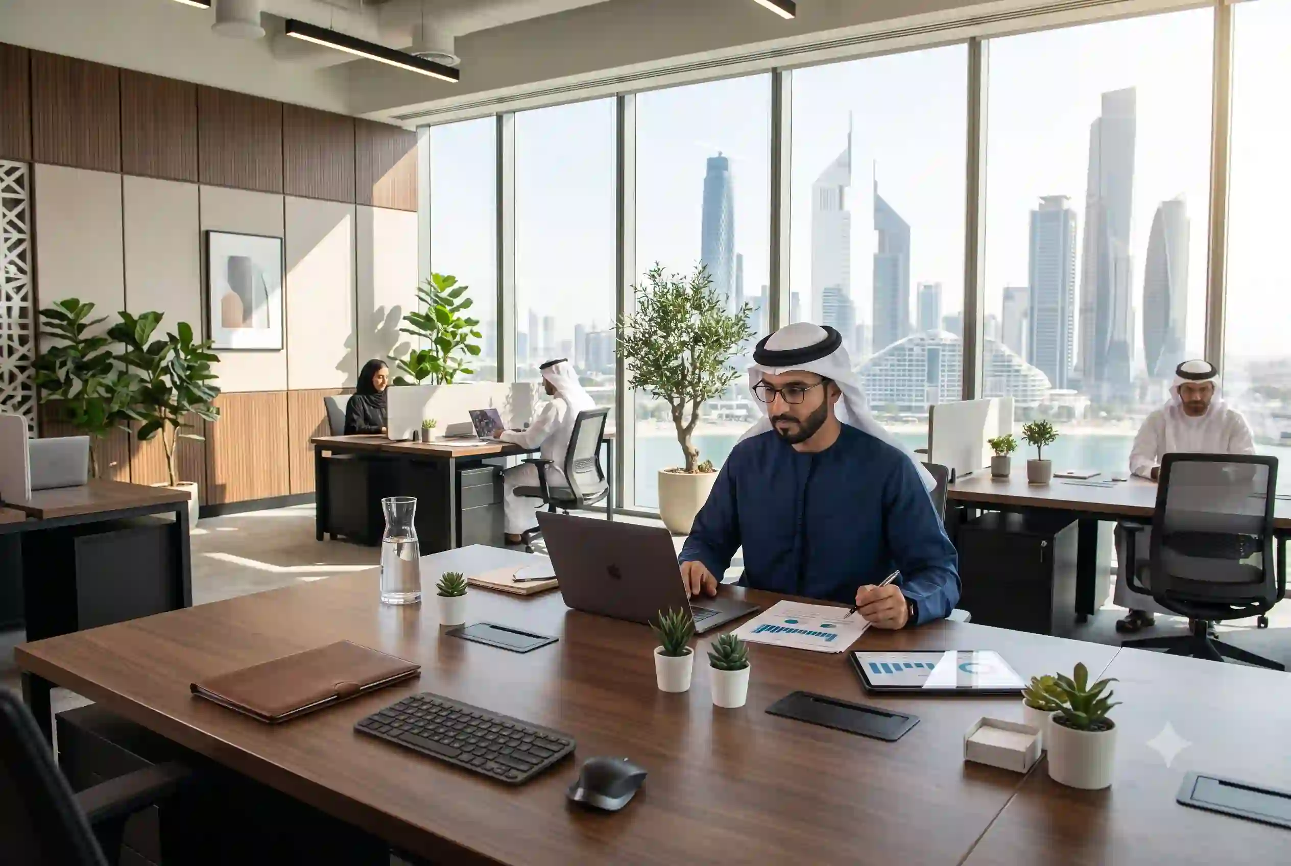 Entrepreneur planning a new beginner-friendly business in the UAE