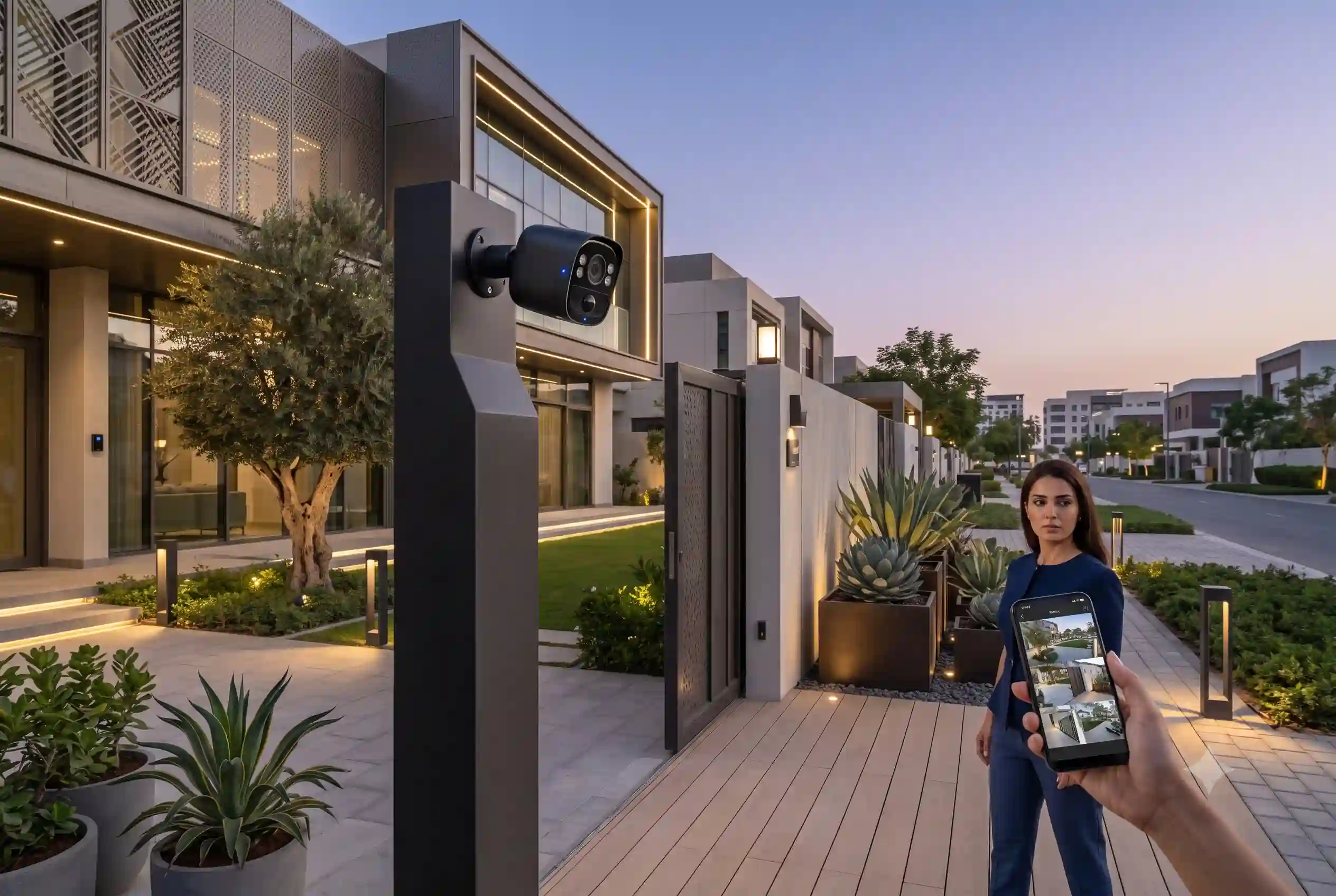Smart CCTV camera connected to a mobile phone for home monitoring