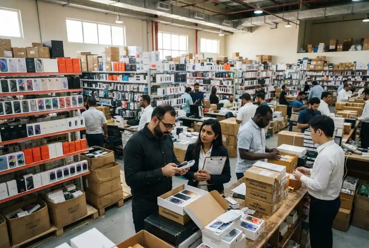 Wholesale mobile phone distributors and retailers trading smartphones in Dubai