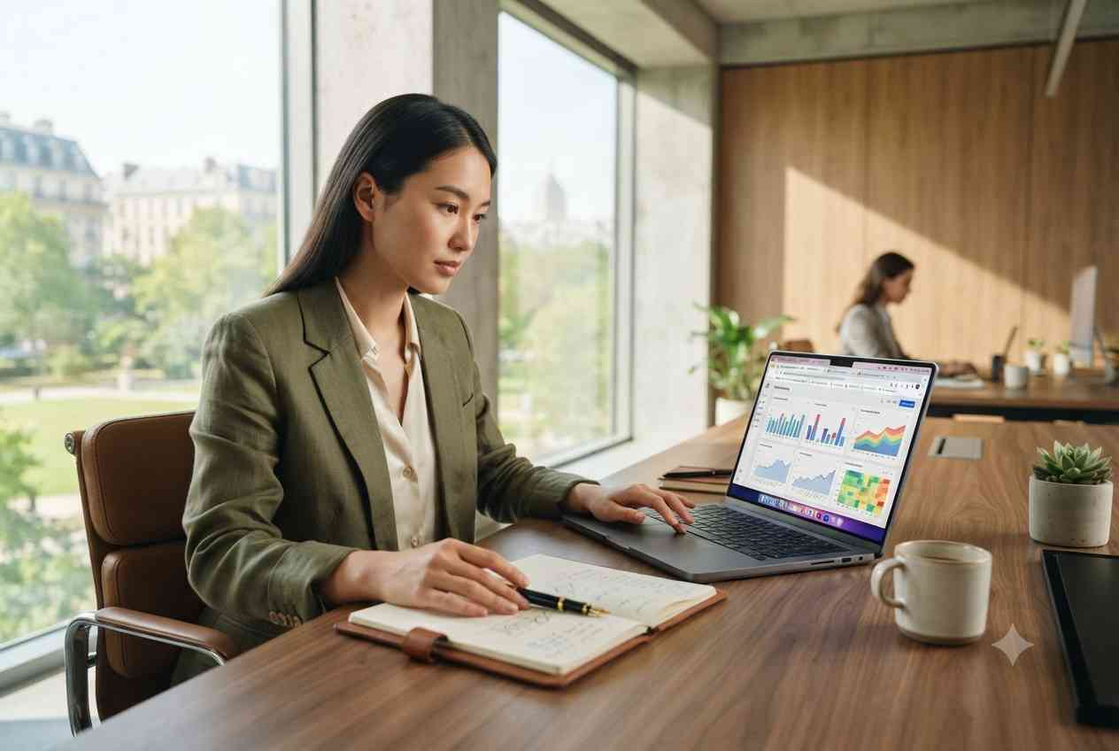 Professional learning digital marketing through Google's online training platform.