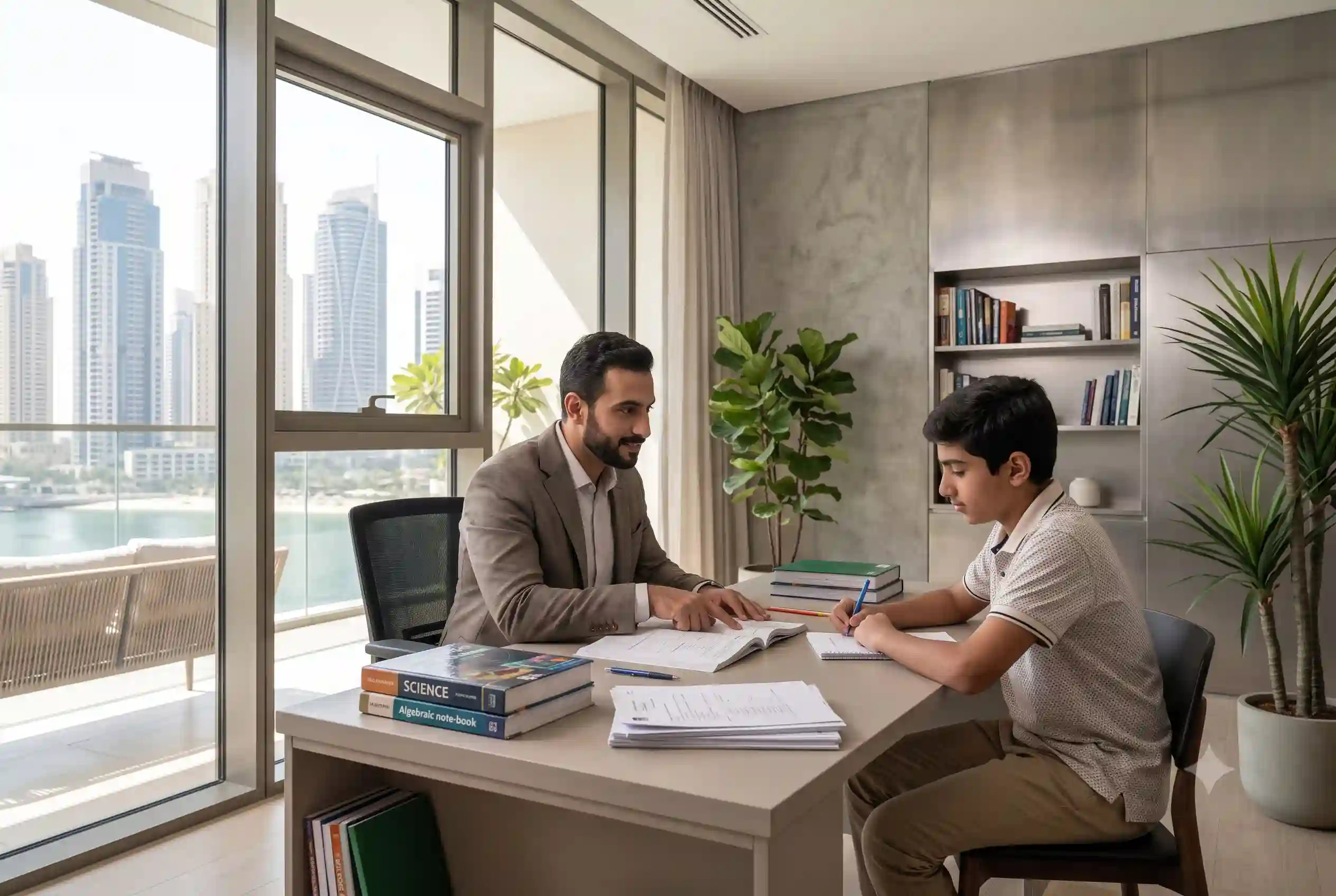 Private tutor providing home tutions in Dubai to a student