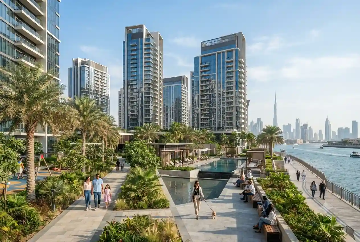 Modern residential real estate development in the UAE