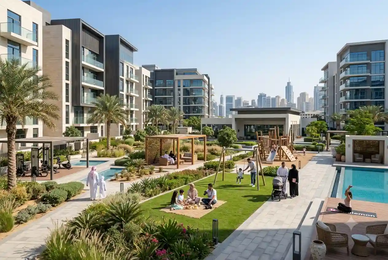 Modern residential community developed by MAG Lifestyle Development in the UAE