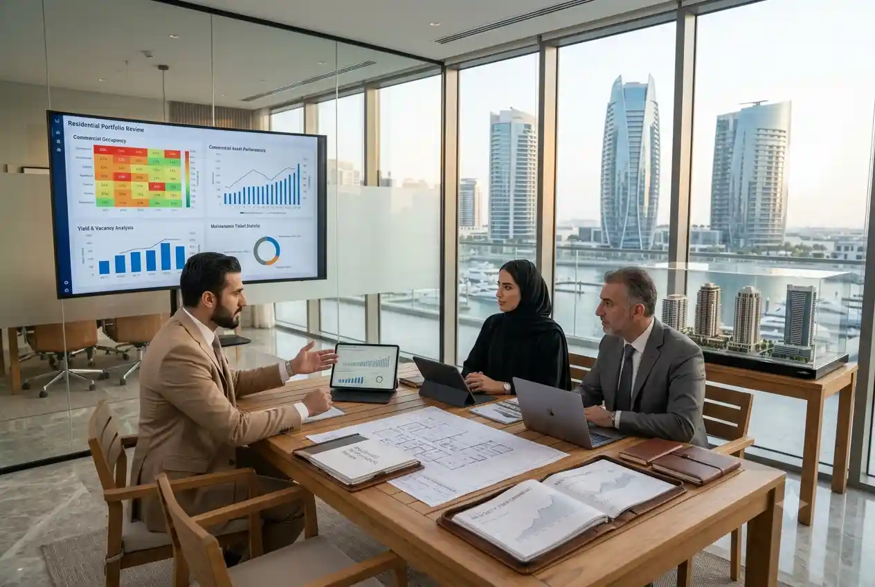 Professional property management services overseeing real estate assets in the UAE