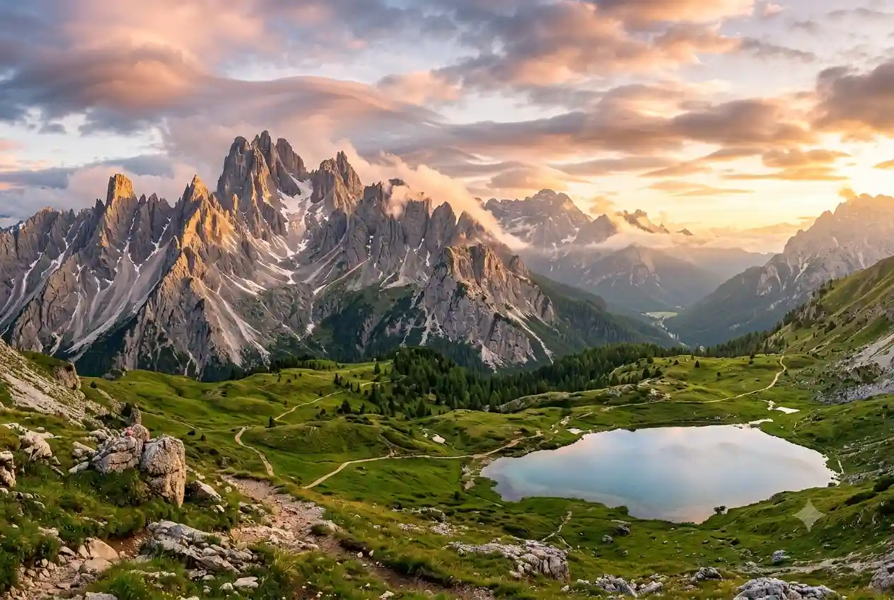 Stunning mountain landscape at Mt. Beautiful with panoramic natural scenery
