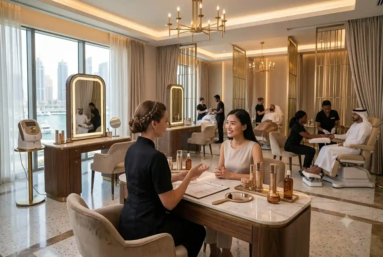 Modern beauty salon offering professional skincare and beauty treatments