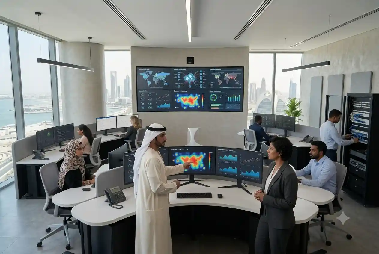 IT professionals delivering technology solutions and digital transformation services in the UAE