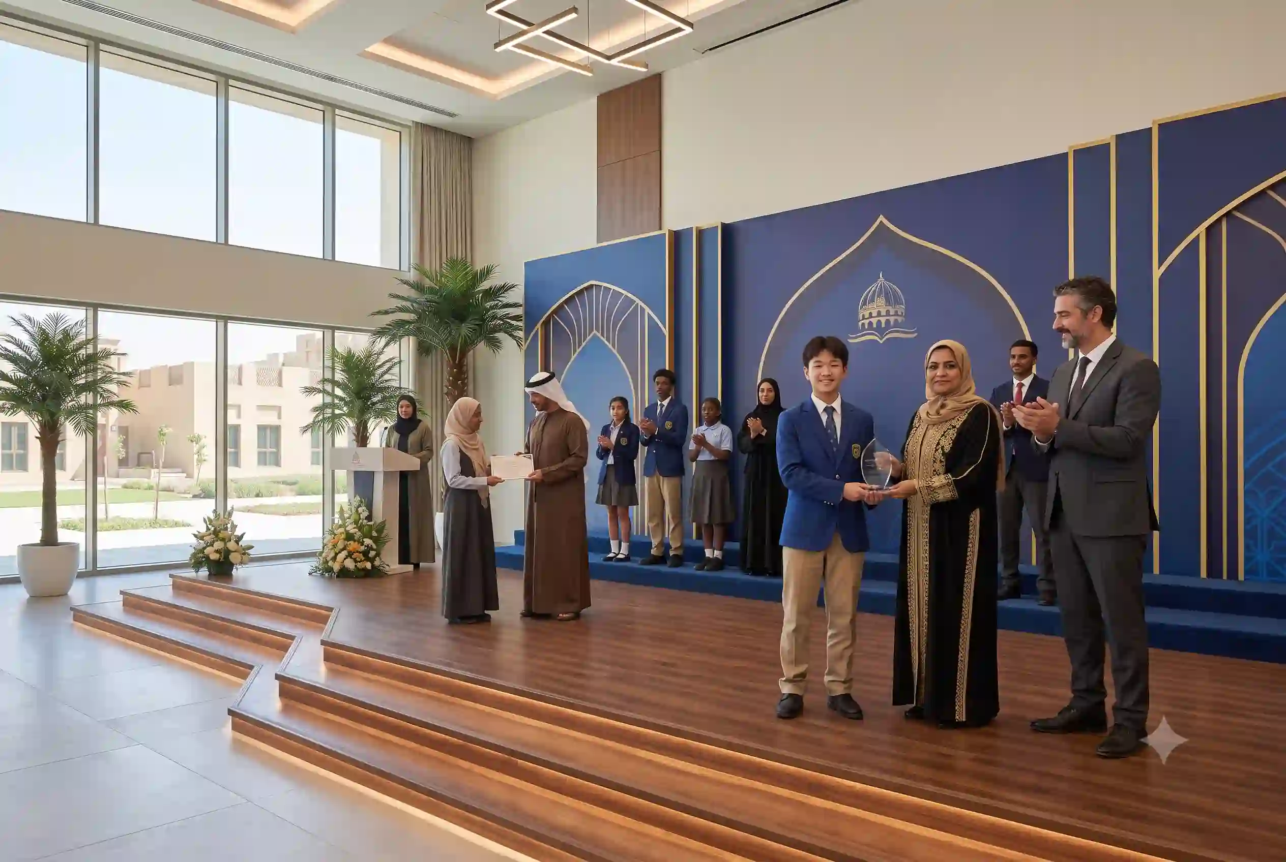 Students and educators being recognized for educational excellence in Sharjah