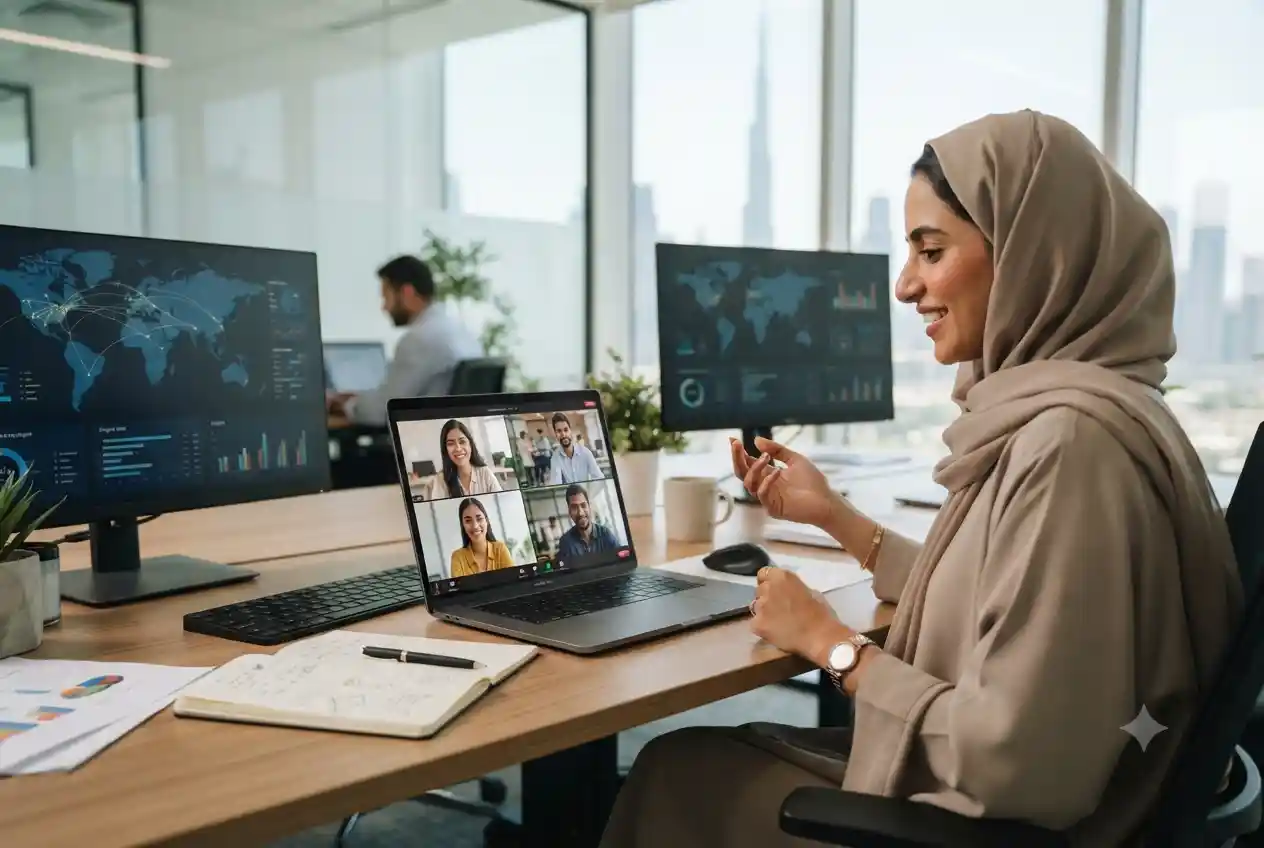 UAE company collaborating with digital marketing agency in India remotely