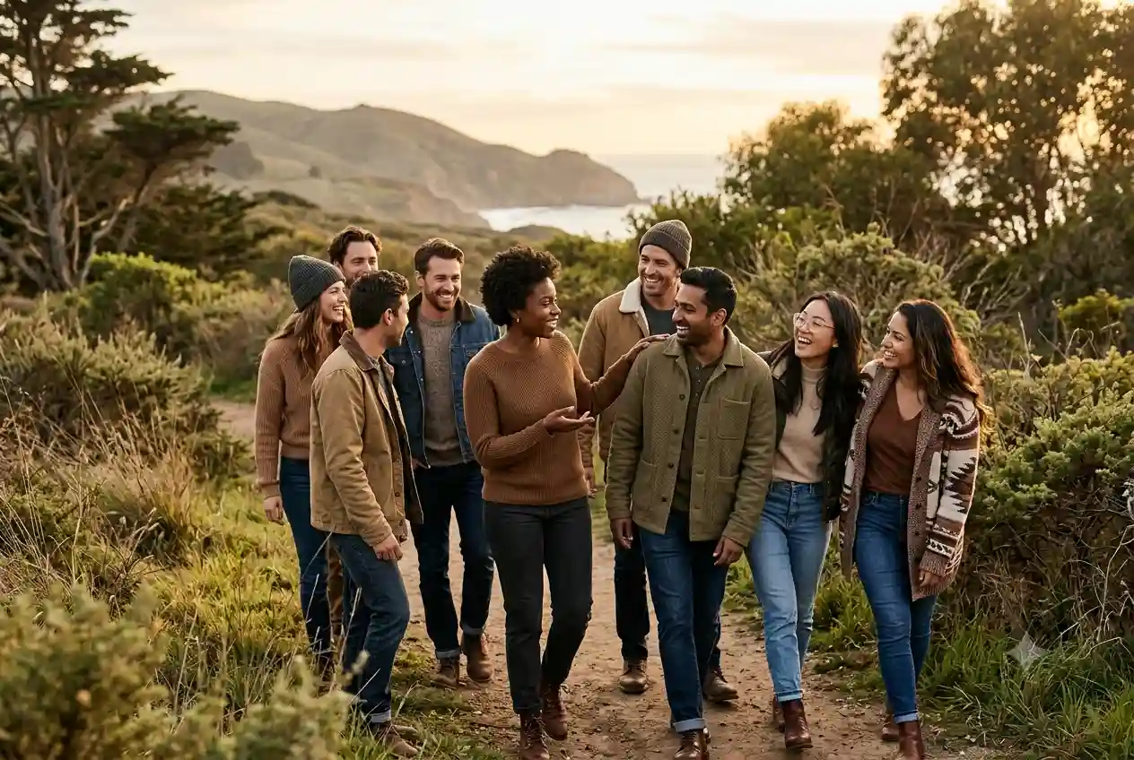 Diverse individuals demonstrating confidence, authenticity, and positive character