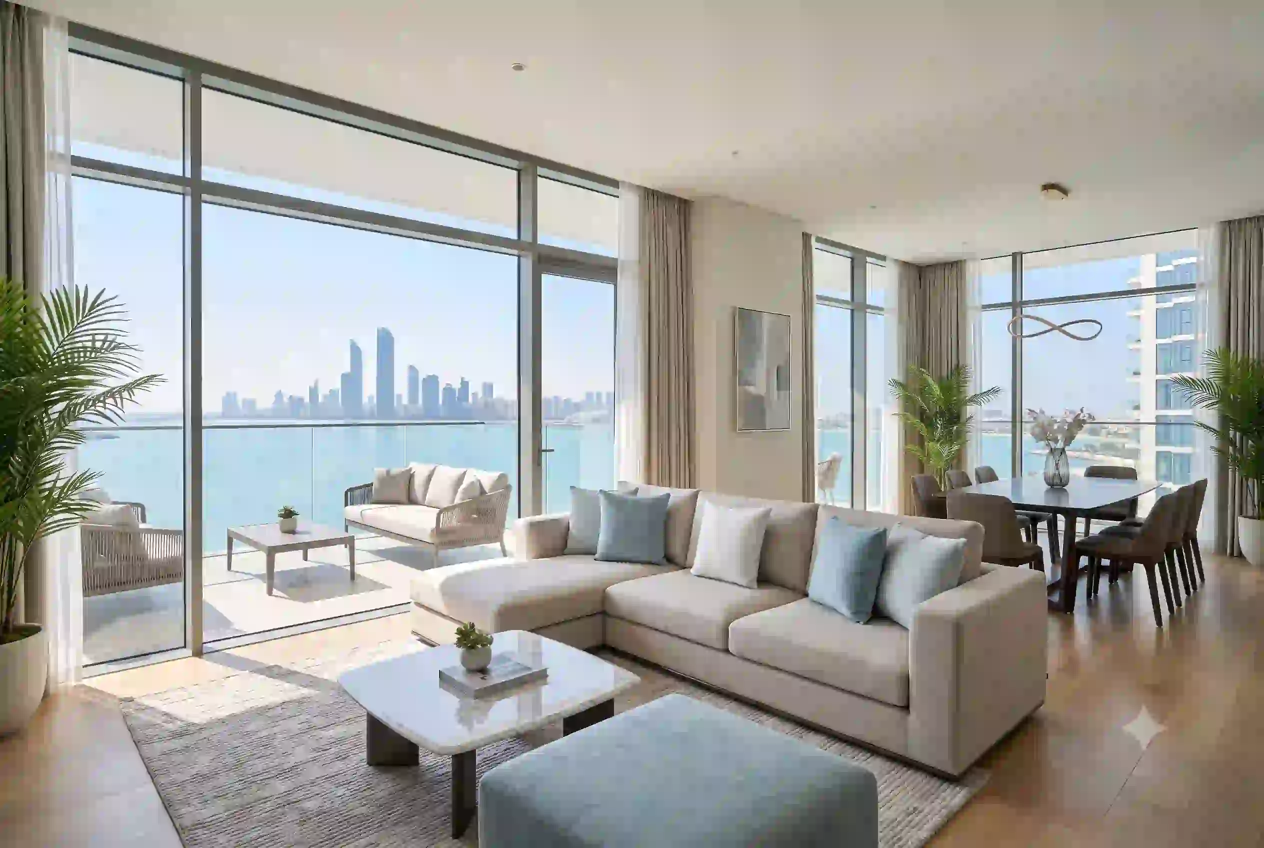 odern holiday home apartment in Abu Dhabi with sea view