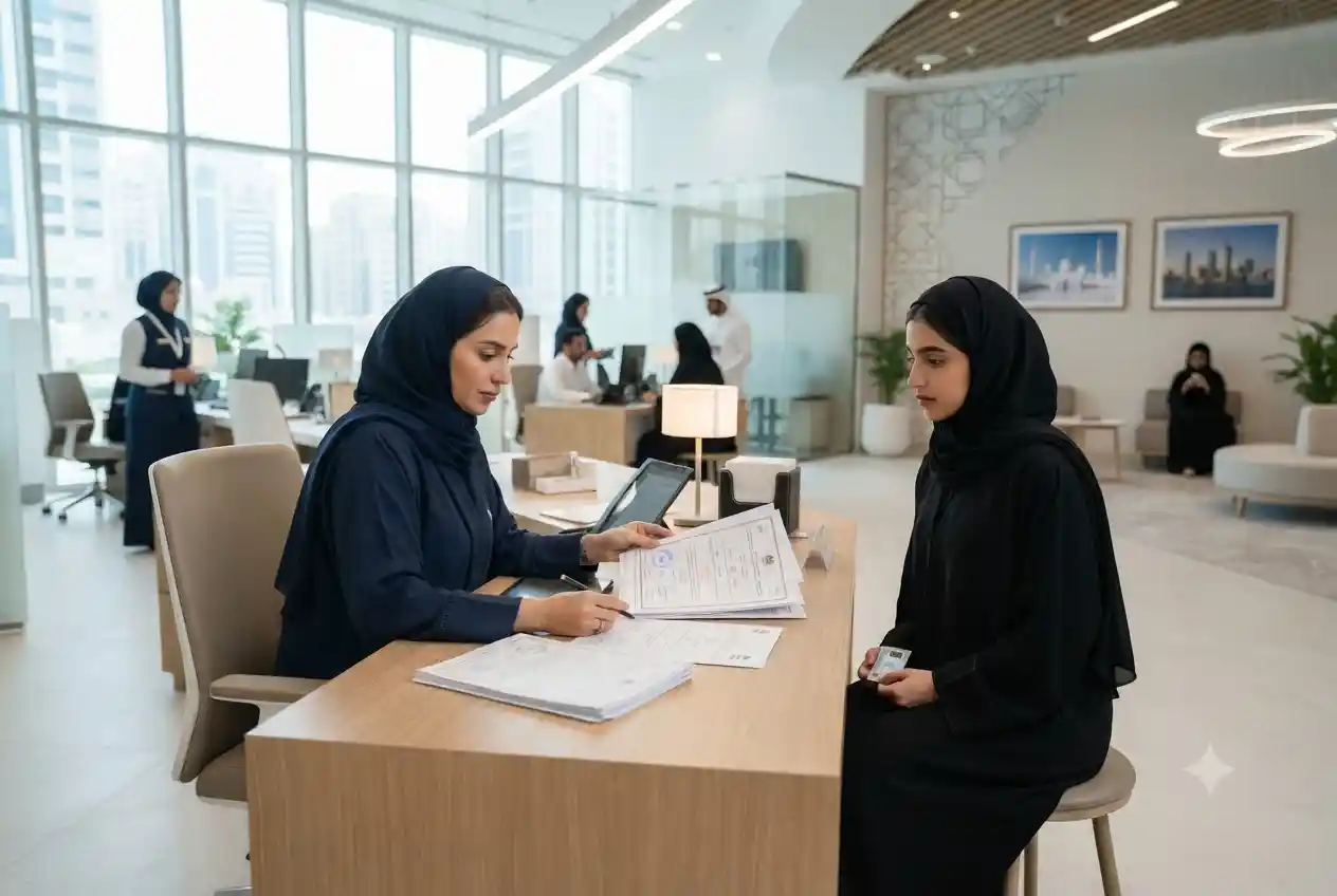 Professional submitting educational documents for Ministry of Education attestation in the UAE