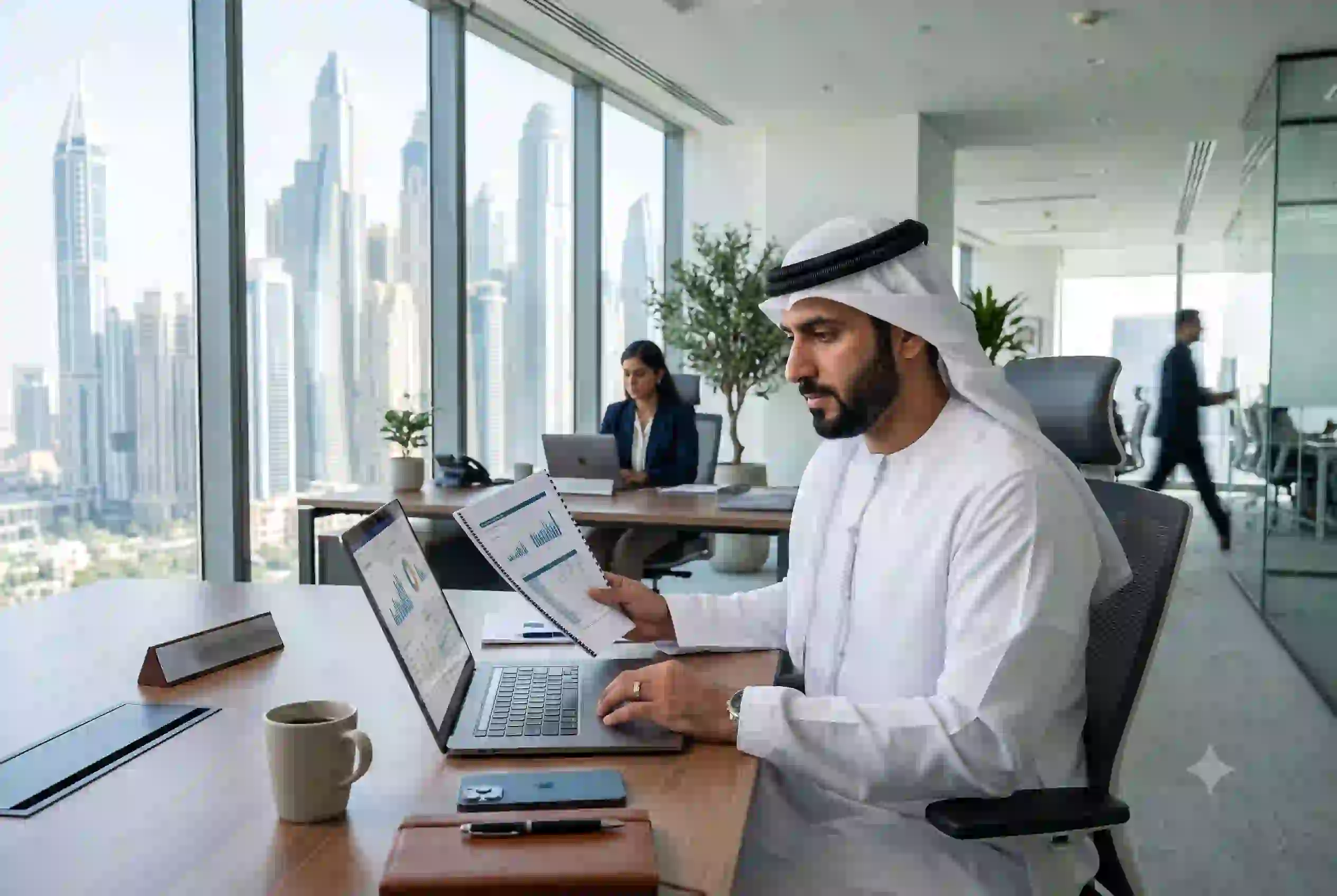 entrepreneur opening zero balance business account in UAE